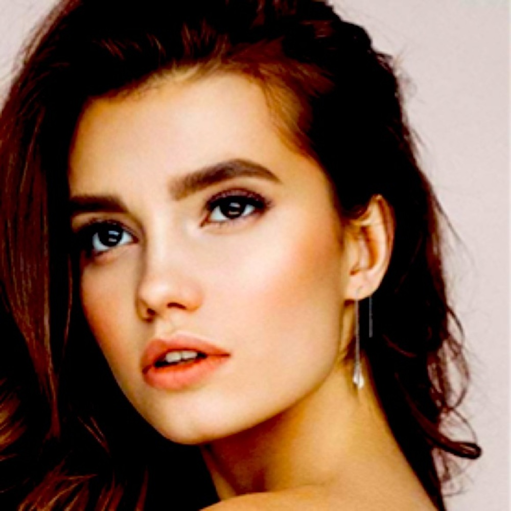 🆕NIP: 925 Threader Earrings- Dual Triangle Dangle - Picture 3 of 5